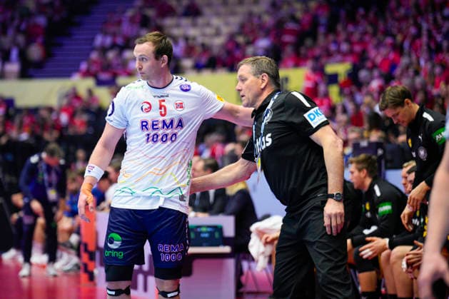 Handball European Championship 2026 Germany Norway Herning, Denmark 20260124 Sander Sagosen during the European Championship handball match between Germany and Norway at Boxen arena in Herning Photo Stian Lysberg Solum NTB Herning Denmark EDITORIAL USE ONLY RESTRICTED USE FOR BETTING COMPANIES  Copyright: xStianxLysbergxSolumx xNTBx