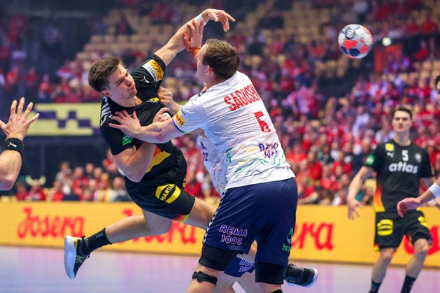 24.01.2026, Handball, Men s EHF EURO 2026, Deutschland - Norwegen, Jyske Bank Boxen in Herning, Dänemark, Main Round: xxxxxxxxxxxxx Dänemark