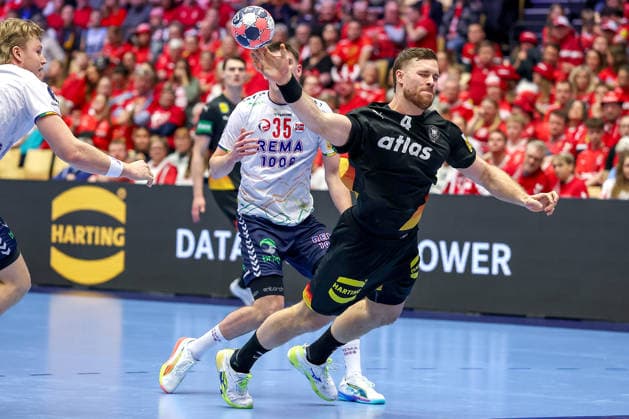 24.01.2026, Handball, Men s EHF EURO 2026, Deutschland - Norwegen, Jyske Bank Boxen in Herning, Dänemark, Main Round: xxxxxxxxxxxxx Dänemark