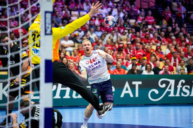 Handball European Championship 2026 Germany Norway Herning, Denmark 20260124 Kevin Gulliksen during the European Championship handball match between Germany and Norway at the Boxen arena in Herning Photo Stian Lysberg Solum NTB Herning Denmark EDITORIAL USE ONLY RESTRICTED USE FOR BETTING COMPANIES  Copyright: xStianxLysbergxSolumx xNTBx