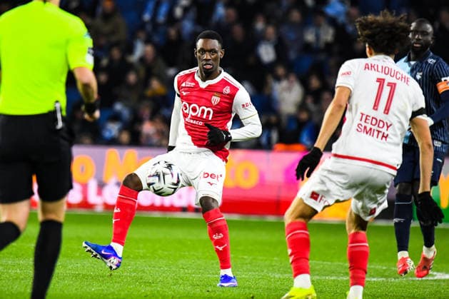 FOOTBALL : AC Le Havre vs AS Monaco - Ligue 1 McDonald s - JournÃ e 19 - 24 01 2026 Florian Balogun (AS Monaco) Le HavreFrance  Copyright: xBaptistexAutissierx
