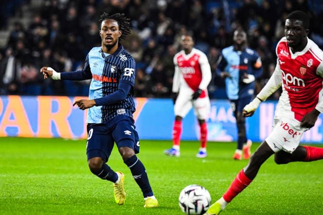 FOOTBALL : AC Le Havre vs AS Monaco - Ligue 1 McDonald s - JournÃ e 19 - 24 01 2026 Felix Mambimbi (AC Le Havre) Le HavreFrance  Copyright: xBaptistexAutissierx