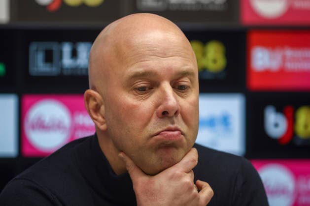 24th January 2026, Bournemouth, Dorset, England; Premier League Football, AFC Bournemouth versus Liverpool; Liverpool manager Arne Slot in the post-match press conference, PK, Pressekonferenz  IanxStephen Content restricted for UK based newspaper