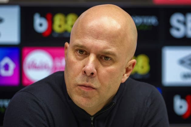 24th January 2026, Bournemouth, Dorset, England; Premier League Football, AFC Bournemouth versus Liverpool; Liverpool manager Arne Slot in the post-match press conference, PK, Pressekonferenz  IanxStephen Content restricted for UK based newspaper