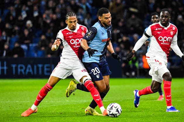 FOOTBALL : AC Le Havre vs AS Monaco - Ligue 1 McDonald s - JournÃ e 19 - 24 01 2026 Thilo Kehrer (AS Monaco) Noam Obougou (AC Le Havre) Le HavreFrance  Copyright: xBaptistexAutissierx