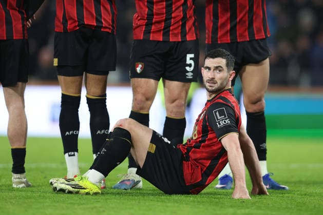 Bournemouth v Liverpool 24 January 2026, Bournemouth - Premier League Football - AFC Bournemouth v Liverpool - Lewis Cook of Bournemouth - Photo: Charlotte Wilson Offside. Bournemouth UK Copyright: xCharlottexWilsonx xOffsidexOffside