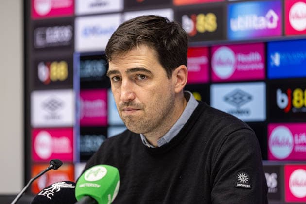 Football - FA Premier League - Bournemouth AFC v Liverpool FC BOURNEMOUTH, ENGLAND - Saturday, January 24, 2026: Bournemouth s manager Andoni Iraola during a post-match press conference, PK, Pressekonferenz after the FA Premier League match between Bournemouth AFC and Liverpool FC at Dean Court. Bournemouth won 3-2. (Photo by David Rawcliffe Propaganda) BOURNEMOUTH Dean Court DORSET ENGLAND  Copyright: xDavidxRawcliffex P2026-01-24-Bournemouth_Liverpool-200