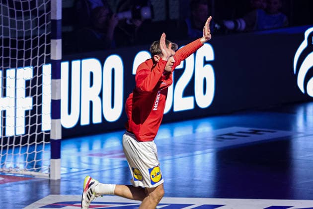 3Kirkelokke, Niclas in action Match between SPAIN VS DENMARK valid for Men s EHF EURO 2026 at Jyske Bank Boxen in Herning on 24 January 2026. Herning Jyske Bank Boxen Herning Denmark Copyright: xIMAGOx xPRIMExSPORTSxIMAGESx xANGELOxMOREIRAx