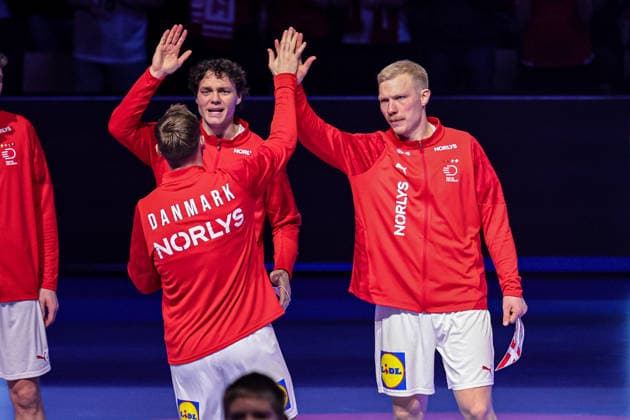 DENMARK in action Match between SPAIN VS DENMARK valid for Men s EHF EURO 2026 at Jyske Bank Boxen in Herning on 24 January 2026. Herning Jyske Bank Boxen Herning Denmark Copyright: xIMAGOx xPRIMExSPORTSxIMAGESx xANGELOxMOREIRAx