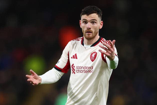 Bournemouth, England, 24th January 2026. Andrew Robertson of Liverpool during the AFC Bournemouth vs Liverpool Premier League match at the Vitality Stadium, Bournemouth. Picture credit should read: Paul Terry Sportimage EDITORIAL USE ONLY. No use with unauthorised audio, video, data, fixture lists, club league logos or live services. Online in-match use limited to 120 images, no video emulation. No use in betting, games or single club league player publications. SPI_068_PT_Bournemouth_Liverpool SPI-4475-0068