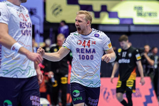 44Gulliksen, Kevin in action Match between NORWAY VS GERMANY valid for Men s EHF EURO 2026 at Jyske Bank Boxen in Herning on 24 January 2026. Herning Jyske Bank Boxen Herning Denmark Copyright: xIMAGOx xPRIMExSPORTSxIMAGESx xANGELOxMOREIRAx