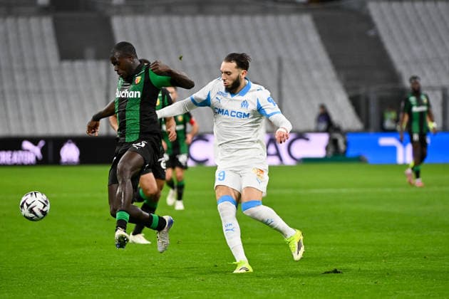 Olympique de Marseille v RC Lens - Ligue 1 McDonald s 2025 2026 20 Malang SARR (rcl) - 09 Amine GOUIRI (om) during the Ligue 1 McDonald s match between Marseille and Lens at Stade Velodrome on January 24, 2026 in Marseille, France. Marseille France  Copyright: xFEPx 776348261
