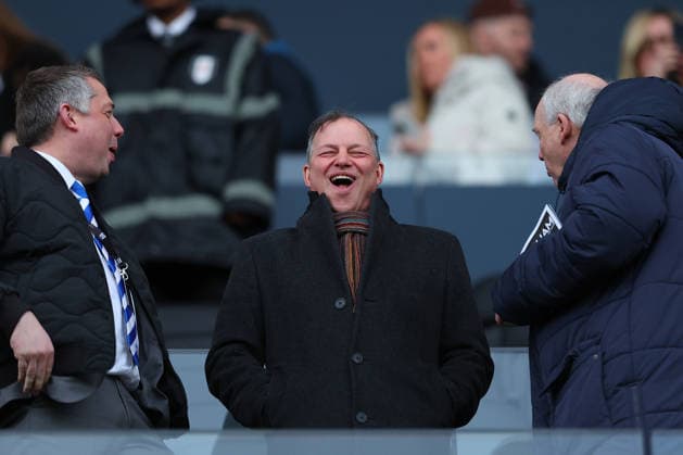24th January 2026; Craven Cottage, Fulham, London, England; Premier League Football, Fulham versus Brighton and Hove Albion; Brighton and Hove Albion Chief Financial and Administration Officer Lee Cooper alongside Brighton and Hove Albion Chief Operating Officer Paul Mullen in the stands  JohnxPatrickxFletcher Content restricted for UK based newspaper