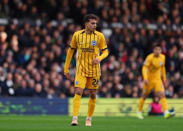 24th January 2026; Craven Cottage, Fulham, London, England; Premier League Football, Fulham versus Brighton and Hove Albion; Yasin Ayari of Brighton &amp; Hove Albion  JohnxPatrickxFletcher Content restricted for UK based newspaper