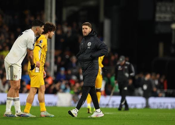 24th January 2026; Craven Cottage, Fulham, London, England; Premier League Football, Fulham versus Brighton and Hove Albion; Brighton &amp; Hove Albion manager Fabian Hurzeler after the match  JohnxPatrickxFletcher Content restricted for UK based newspaper