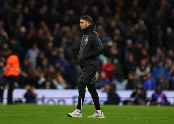 24th January 2026; Craven Cottage, Fulham, London, England; Premier League Football, Fulham versus Brighton and Hove Albion; Brighton &amp; Hove Albion manager Fabian Hurzeler after the match  JohnxPatrickxFletcher Content restricted for UK based newspaper