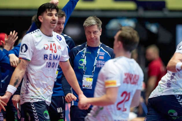European Men s Handball Championship: Germany - Norway Norway s national coach Jonas Wille reacts during the men s handball match between Germany and Norway in EHF Euro 2026 group B at Jyske Bank Boxen in Herning, Saturday, January 24, 2026. (Photo: Bo Amstrup Ritzau Scanpix) , Herning Denmark Mors Copyright: BoxAmrstrupx xRitzauxScanpix BoxAmstrupx spdk20260124-223324-L