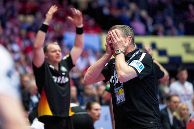 Men s European Handball Championship: Germany - Norway Germany s national coach Alfred Gislason reacts during the men s handball match between Germany and Norway in EHF Euro 2026 group B at Jyske Bank Boxen in Herning, Saturday, January 24, 2026. (Photo: Bo Amstrup Ritzau Scanpix) , Herning Denmark Mors Copyright: BoxAmrstrupx xRitzauxScanpix BoxAmstrupx spdk20260124-223517-L