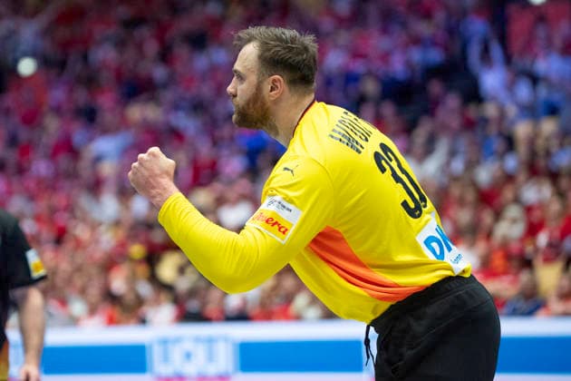 European Men s Handball Championship: Germany - Norway Germany s goalkeeper Andreas Wolff reacts after a save during the men s handball match between Germany and Norway in the EHF Euro 2026 Group B at Jyske Bank Boxen in Herning, Saturday, January 24, 2026. (Photo: Bo Amstrup Ritzau Scanpix) , Herning Denmark Mors Copyright: BoxAmrstrupx xRitzauxScanpix BoxAmstrupx spdk20260124-222458-L