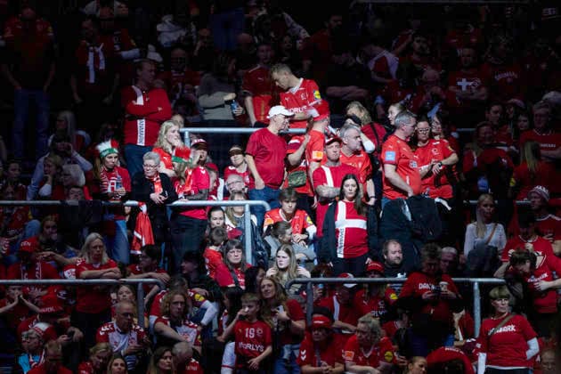 Men s European Handball Championship: Denmark - Spain Denmark s fans during the men s handball match between Denmark and Spain in EHF Euro 2026 Group B at Jyske Bank Boxen in Herning, Saturday, January 24, 2026. (Photo: Bo Amstrup Ritzau Scanpix) , Herning Denmark Mors Copyright: BoxAmrstrupx xRitzauxScanpix BoxAmstrupx spdk20260124-230110-L