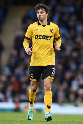 Manchester City v Wolverhampton Wanderers, Premier League Hugo Bueno of Wolverhampton Wanderers during the Manchester City v Wolverhampton Wanderers Premier League match at the Etihad Stadium, Manchester, England on 24 January 2026 Credit: Ryan Crockett Every Second Media Editorial use only. All images are copyright Every Second Media Limited. No images may be reproduced without prior permission. All rights reserved. Premier League and Football League images are subject to licensing agreements with Football DataCo Limited. see https: www.football-dataco.com Copyright: xIMAGO EveryxSecondxMediax ESM-1769-0229 RyanxCrockettx xEveryxSecondxMediax
