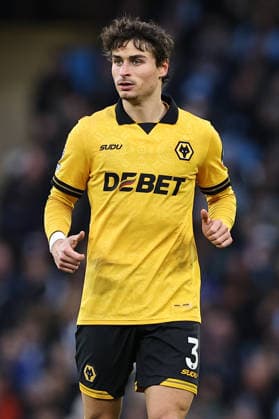 Manchester City v Wolverhampton Wanderers, Premier League Hugo Bueno of Wolverhampton Wanderers during the Manchester City v Wolverhampton Wanderers Premier League match at the Etihad Stadium, Manchester, England on 24 January 2026 Credit: Ryan Crockett Every Second Media Editorial use only. All images are copyright Every Second Media Limited. No images may be reproduced without prior permission. All rights reserved. Premier League and Football League images are subject to licensing agreements with Football DataCo Limited. see https: www.football-dataco.com Copyright: xIMAGO EveryxSecondxMediax ESM-1769-0230 RyanxCrockettx xEveryxSecondxMediax