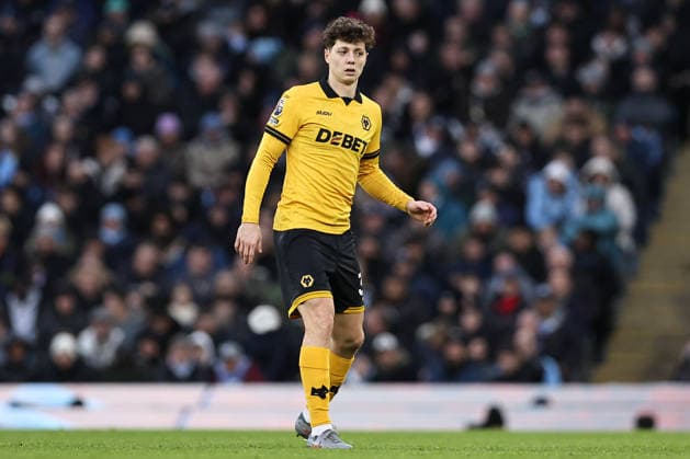 Manchester City v Wolverhampton Wanderers, Premier League Hugo Bueno of Wolverhampton Wanderers during the Manchester City v Wolverhampton Wanderers Premier League match at the Etihad Stadium, Manchester, England on 24 January 2026 Credit: Ryan Crockett Every Second Media Editorial use only. All images are copyright Every Second Media Limited. No images may be reproduced without prior permission. All rights reserved. Premier League and Football League images are subject to licensing agreements with Football DataCo Limited. see https: www.football-dataco.com Copyright: xIMAGO EveryxSecondxMediax ESM-1769-0237 RyanxCrockettx xEveryxSecondxMediax