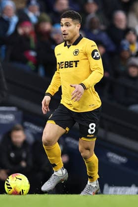 Manchester City v Wolverhampton Wanderers, Premier League Joao Gomes of Wolverhampton Wanderers during the Manchester City v Wolverhampton Wanderers Premier League match at the Etihad Stadium, Manchester, England on 24 January 2026 Credit: Ryan Crockett Every Second Media Editorial use only. All images are copyright Every Second Media Limited. No images may be reproduced without prior permission. All rights reserved. Premier League and Football League images are subject to licensing agreements with Football DataCo Limited. see https: www.football-dataco.com Copyright: xIMAGO EveryxSecondxMediax ESM-1769-0243 RyanxCrockettx xEveryxSecondxMediax