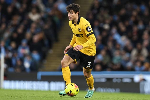 Manchester City v Wolverhampton Wanderers, Premier League Hugo Bueno of Wolverhampton Wanderers during the Manchester City v Wolverhampton Wanderers Premier League match at the Etihad Stadium, Manchester, England on 24 January 2026 Credit: Ryan Crockett Every Second Media Editorial use only. All images are copyright Every Second Media Limited. No images may be reproduced without prior permission. All rights reserved. Premier League and Football League images are subject to licensing agreements with Football DataCo Limited. see https: www.football-dataco.com Copyright: xIMAGO EveryxSecondxMediax ESM-1769-0245 RyanxCrockettx xEveryxSecondxMediax