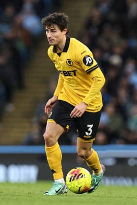 Manchester City v Wolverhampton Wanderers, Premier League Hugo Bueno of Wolverhampton Wanderers during the Manchester City v Wolverhampton Wanderers Premier League match at the Etihad Stadium, Manchester, England on 24 January 2026 Credit: Ryan Crockett Every Second Media Editorial use only. All images are copyright Every Second Media Limited. No images may be reproduced without prior permission. All rights reserved. Premier League and Football League images are subject to licensing agreements with Football DataCo Limited. see https: www.football-dataco.com Copyright: xIMAGO EveryxSecondxMediax ESM-1769-0246 RyanxCrockettx xEveryxSecondxMediax