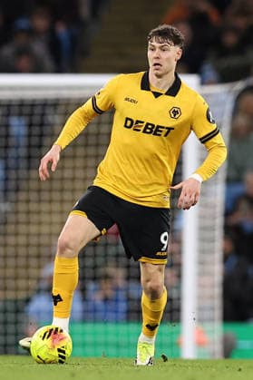 Manchester City v Wolverhampton Wanderers, Premier League Jorgen Strand Larsen of Wolverhampton Wanderers during the Manchester City v Wolverhampton Wanderers Premier League match at the Etihad Stadium, Manchester, England on 24 January 2026 Credit: Ryan Crockett Every Second Media Editorial use only. All images are copyright Every Second Media Limited. No images may be reproduced without prior permission. All rights reserved. Premier League and Football League images are subject to licensing agreements with Football DataCo Limited. see https: www.football-dataco.com Copyright: xIMAGO EveryxSecondxMediax ESM-1769-0265 RyanxCrockettx xEveryxSecondxMediax