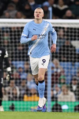 Manchester City v Wolverhampton Wanderers, Premier League Erling Haaland of Manchester City during the Manchester City v Wolverhampton Wanderers Premier League match at the Etihad Stadium, Manchester, England on 24 January 2026 Credit: Ryan Crockett Every Second Media Editorial use only. All images are copyright Every Second Media Limited. No images may be reproduced without prior permission. All rights reserved. Premier League and Football League images are subject to licensing agreements with Football DataCo Limited. see https: www.football-dataco.com Copyright: xIMAGO EveryxSecondxMediax ESM-1769-0266 RyanxCrockettx xEveryxSecondxMediax