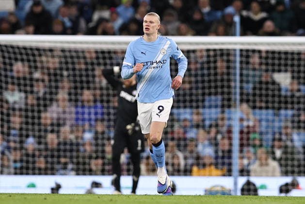 Manchester City v Wolverhampton Wanderers, Premier League Erling Haaland of Manchester City during the Manchester City v Wolverhampton Wanderers Premier League match at the Etihad Stadium, Manchester, England on 24 January 2026 Credit: Ryan Crockett Every Second Media Editorial use only. All images are copyright Every Second Media Limited. No images may be reproduced without prior permission. All rights reserved. Premier League and Football League images are subject to licensing agreements with Football DataCo Limited. see https: www.football-dataco.com Copyright: xIMAGO EveryxSecondxMediax ESM-1769-0268 RyanxCrockettx xEveryxSecondxMediax