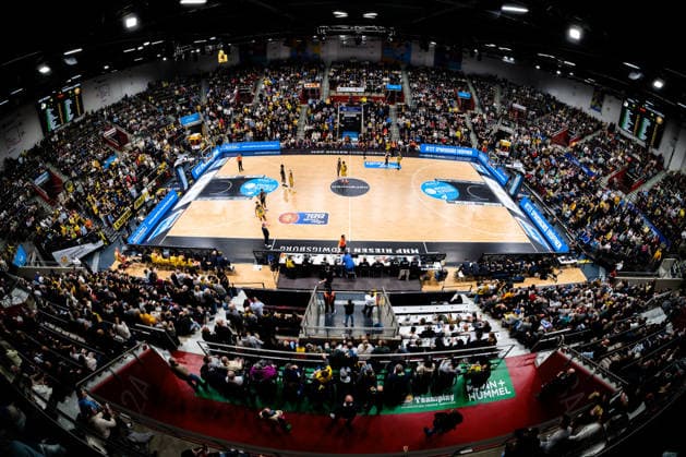 Ludwigsburg, BBL - 25 26 - MHP Riesen Ludwigsburg vs. Basketball Loewen Braunschweig Übersicht, Arena, Spielstätte, Zuschauer Ludwigsburg MHP Arena Baden-Württemberg Deutschland