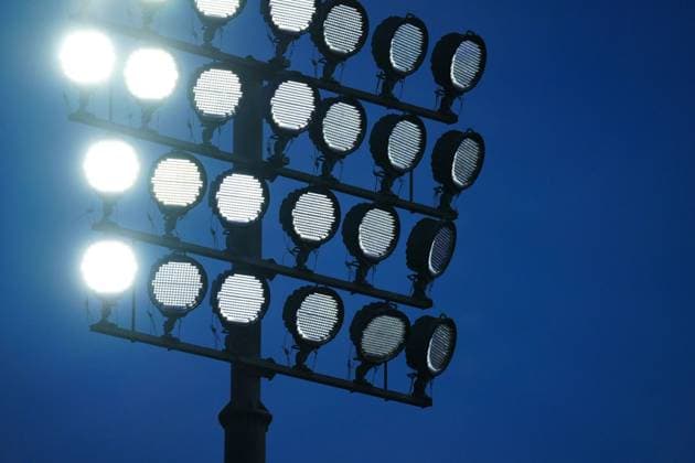 A floodlight at Craven Cottage Fulham v Brighton and Hove Albion, Premier League, Football, Craven Cottage, London, UK - 24 Jan 2026London Craven Cottage United Kingdom EDITORIAL USE ONLY No use with unauthorised audio, video, data, fixture lists, club league logos or live services. Online in-match use limited to 120 images, no video emulation. No use in betting, games or single club league player publications. Copyright: xJavierxGarcia Shutterstockx 16425974fy