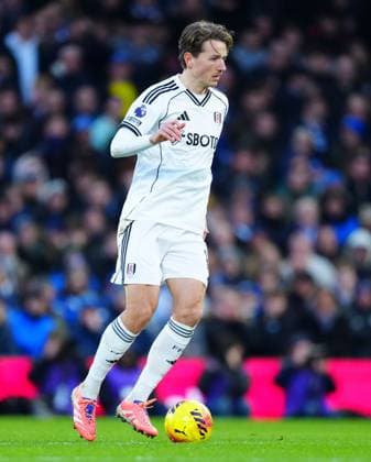 Sander Berge of Fulham Fulham v Brighton and Hove Albion, Premier League, Football, Craven Cottage, London, UK - 24 Jan 2026London Craven Cottage United Kingdom EDITORIAL USE ONLY No use with unauthorised audio, video, data, fixture lists, club league logos or live services. Online in-match use limited to 120 images, no video emulation. No use in betting, games or single club league player publications. Copyright: xJavierxGarcia Shutterstockx 16425974gd