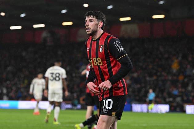 Bournemouth v Liverpool, Premier League Ryan Christie (10) of AFC Bournemouth during the Premier League match between Bournemouth and Liverpool at the Vitality Stadium, Bournemouth, UK on 24 January 2026. Bournemouth Vitality Stadium Dorset UK Editorial use only DataCo restrictions apply See www.football-dataco.com , Copyright: xGrahamxHuntx PSI-23639-0263