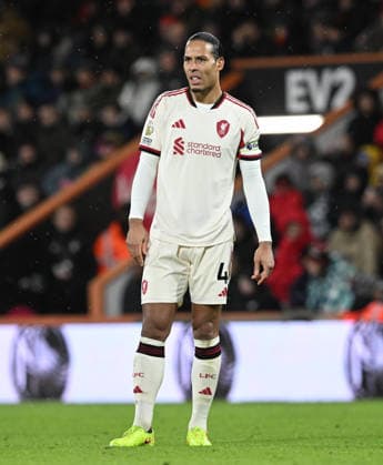Bournemouth v Liverpool, Premier League Virgil van Dijk (4) of Liverpool during the Premier League match between Bournemouth and Liverpool at the Vitality Stadium, Bournemouth, UK on 24 January 2026. Bournemouth Vitality Stadium Dorset UK Editorial use only DataCo restrictions apply See www.football-dataco.com , Copyright: xGrahamxHuntx PSI-23639-0271