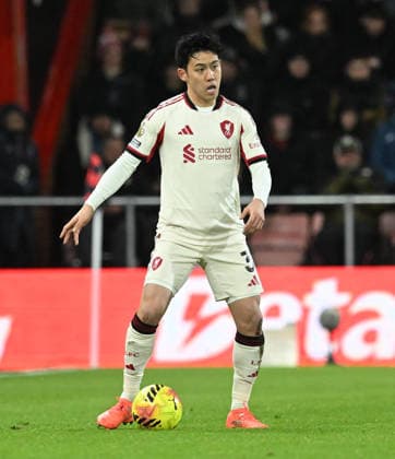 Bournemouth v Liverpool, Premier League Wataru Endo (3) of Liverpool during the Premier League match between Bournemouth and Liverpool at the Vitality Stadium, Bournemouth, UK on 24 January 2026. Bournemouth Vitality Stadium Dorset UK Editorial use only DataCo restrictions apply See www.football-dataco.com , Copyright: xGrahamxHuntx PSI-23639-0274