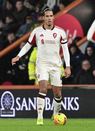 Bournemouth v Liverpool, Premier League Virgil van Dijk (4) of Liverpool during the Premier League match between Bournemouth and Liverpool at the Vitality Stadium, Bournemouth, UK on 24 January 2026. Bournemouth Vitality Stadium Dorset UK Editorial use only DataCo restrictions apply See www.football-dataco.com , Copyright: xGrahamxHuntx PSI-23639-0282