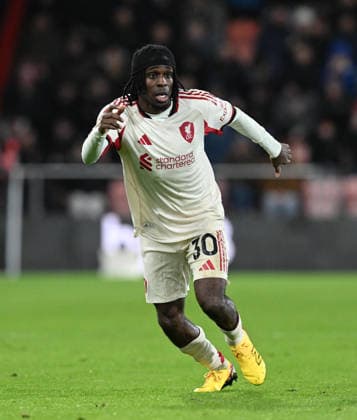 Bournemouth v Liverpool, Premier League Jeremie Frimpong (30) of Liverpool during the Premier League match between Bournemouth and Liverpool at the Vitality Stadium, Bournemouth, UK on 24 January 2026. Bournemouth Vitality Stadium Dorset UK Editorial use only DataCo restrictions apply See www.football-dataco.com , Copyright: xGrahamxHuntx PSI-23639-0289