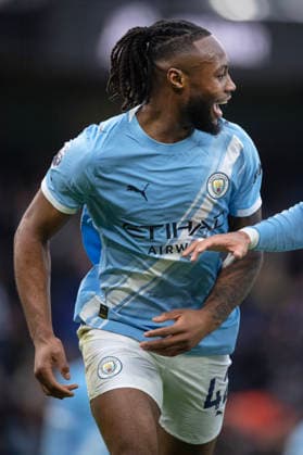 Manchester City v Wolverhampton Wanderers - Premier League MANCHESTER, ENGLAND - JANUARY 24: Antoine Semenyo of Manchester City celebrates scoring the second goal during the Premier League match between Manchester City and Wolverhampton Wanderers at Etihad Stadium on January 24, 2026 in Manchester, England. Antoine Semenyo Manchester Etihad Stadium England United Kingdom Copyright: xVisionhausx 776340582