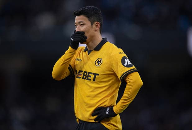 Manchester City v Wolverhampton Wanderers - Premier League MANCHESTER, ENGLAND - JANUARY 24: Hwang Hee-Chan of Wolverhampton Wanderers during the Premier League match between Manchester City and Wolverhampton Wanderers at Etihad Stadium on January 24, 2026 in Manchester, England. Hwang Hee-Chan Manchester Etihad Stadium England United Kingdom Copyright: xVisionhausx 776340582