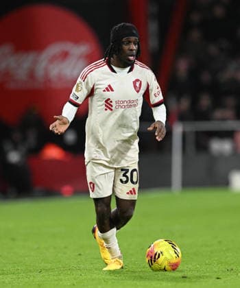 Bournemouth v Liverpool, Premier League Jeremie Frimpong (30) of Liverpool during the Premier League match between Bournemouth and Liverpool at the Vitality Stadium, Bournemouth, UK on 24 January 2026. Bournemouth Vitality Stadium Dorset UK Editorial use only DataCo restrictions apply See www.football-dataco.com , Copyright: xGrahamxHuntx PSI-23639-0294