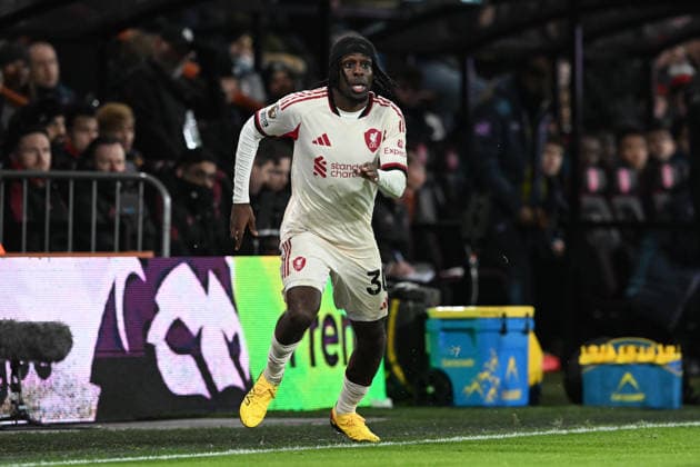 Bournemouth v Liverpool, Premier League Jeremie Frimpong (30) of Liverpool during the Premier League match between Bournemouth and Liverpool at the Vitality Stadium, Bournemouth, UK on 24 January 2026. Bournemouth Vitality Stadium Dorset UK Editorial use only DataCo restrictions apply See www.football-dataco.com , Copyright: xGrahamxHuntx PSI-23639-0303