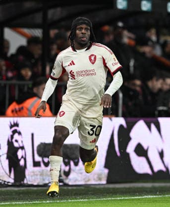 Bournemouth v Liverpool, Premier League Jeremie Frimpong (30) of Liverpool during the Premier League match between Bournemouth and Liverpool at the Vitality Stadium, Bournemouth, UK on 24 January 2026. Bournemouth Vitality Stadium Dorset UK Editorial use only DataCo restrictions apply See www.football-dataco.com , Copyright: xGrahamxHuntx PSI-23639-0304