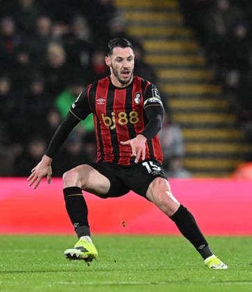 Bournemouth v Liverpool, Premier League Adam Smith (15) of AFC Bournemouth during the Premier League match between Bournemouth and Liverpool at the Vitality Stadium, Bournemouth, UK on 24 January 2026. Bournemouth Vitality Stadium Dorset UK Editorial use only DataCo restrictions apply See www.football-dataco.com , Copyright: xGrahamxHuntx PSI-23639-0309