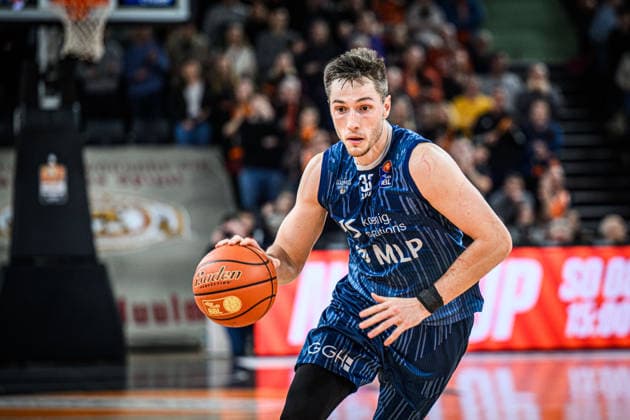 Neu Ulm, Deutschland, 24.01.26: Ryan Miksell (MLP Academics Heidelberg) in Aktion, am Ball, Einzelaktion waehrend des Basketball Bundesliga Spiels zwischen ratiopharm ulm vs MLP Academics Heidelberg in der ratiopharm Arena am 24. Januar 2026 in Neu Ulm, Deutschland. (Foto von Harry Langer DeFodi Images) ratiopharm Arena, Germany, 24.01.26: Ryan Miksell (MLP Academics Heidelberg) controls the Ball during the Basketball Bundesliga match between ratiopharm ulm vs MLP Academics Heidelberg at Neu Ulm on January 24, 2026 in ratiopharm Arena, Germany. (Photo by Harry Langer DeFodi Images) (Photo by Harry Langer DeFodi Images) -