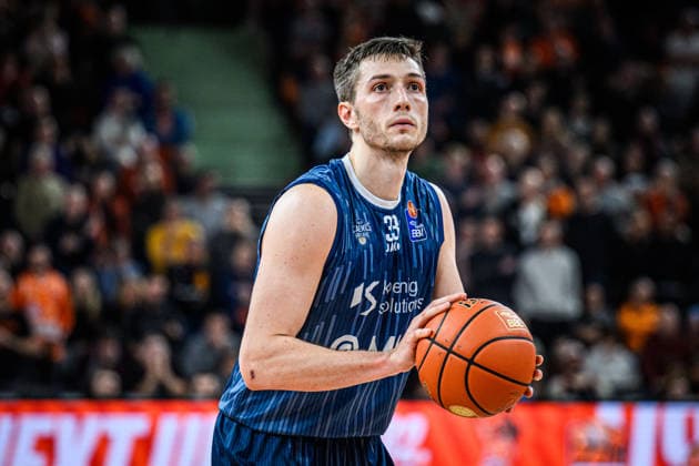 Neu Ulm, Deutschland, 24.01.26: Ryan Miksell (MLP Academics Heidelberg) in Aktion, am Ball, Einzelaktion waehrend des Basketball Bundesliga Spiels zwischen ratiopharm ulm vs MLP Academics Heidelberg in der ratiopharm Arena am 24. Januar 2026 in Neu Ulm, Deutschland. (Foto von Harry Langer DeFodi Images) ratiopharm Arena, Germany, 24.01.26: Ryan Miksell (MLP Academics Heidelberg) controls the Ball during the Basketball Bundesliga match between ratiopharm ulm vs MLP Academics Heidelberg at Neu Ulm on January 24, 2026 in ratiopharm Arena, Germany. (Photo by Harry Langer DeFodi Images) (Photo by Harry Langer DeFodi Images) -