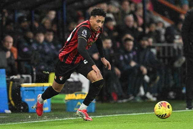 Bournemouth v Liverpool, Premier League James Hill (23) of AFC Bournemouth on the attack during the Premier League match between Bournemouth and Liverpool at the Vitality Stadium, Bournemouth, UK on 24 January 2026. Bournemouth Vitality Stadium Dorset UK Editorial use only DataCo restrictions apply See www.football-dataco.com , Copyright: xGrahamxHuntx PSI-23639-0319